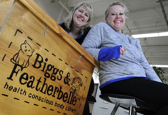 Kasey, left, and Kelly Evick, Biggs & Featherbelle founders