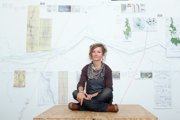Collaborator Marian April Glebes at the D center at MAP - Photo � Arianne Teeple