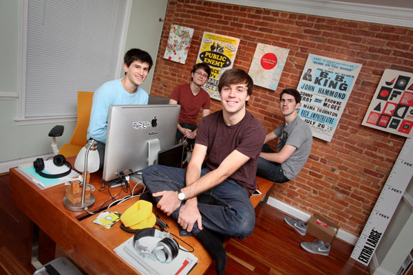 Friends of the Web's Josh(left), Anthony(back), Andy(front) & Dan(right) - Photo � Arianne Teeple