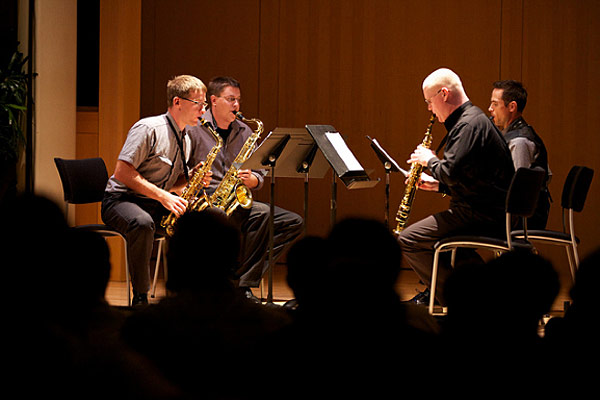 A saxophone quartet performs Six Bagatellas - mobtown modern